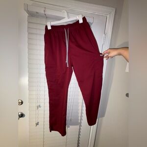 NWOT Women’s Burgundy Scrub Pants by NiaHinn | Size Large